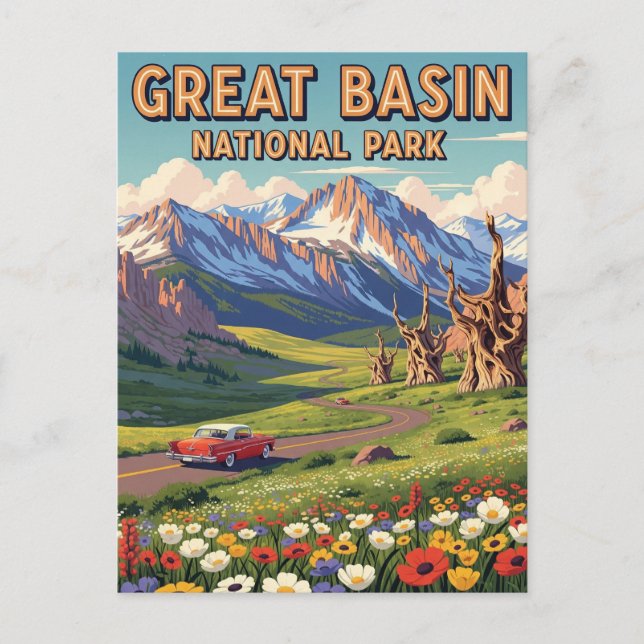 Vintage Great Basin National Park Nevada Postcard (Front)
