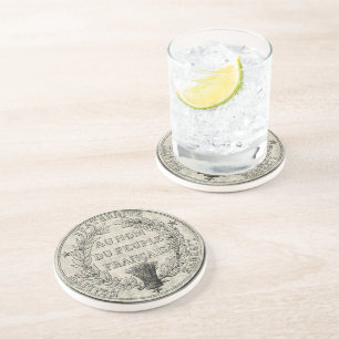 Vintage Great Seal of France Coaster