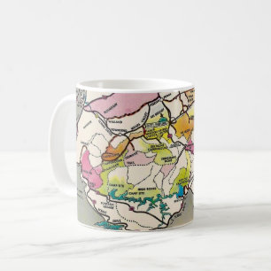 Vintage Great Smoky Mtns. Map Coffee Mug