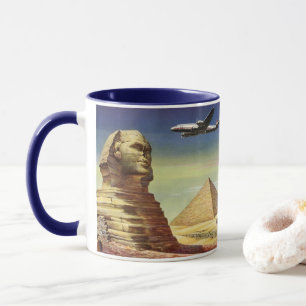 Vintage Great Sphinx of Giza, Pyramids of Egypt Mug