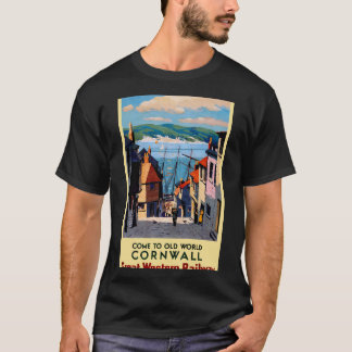 Vintage Great Western Railway travelfor Cornwall T-Shirt