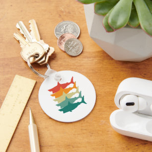 Vintage Great White Shark Key Ring