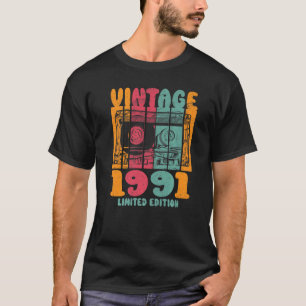 Vintage Greatest Hits 1991 Retro Birthday T-Shirt
