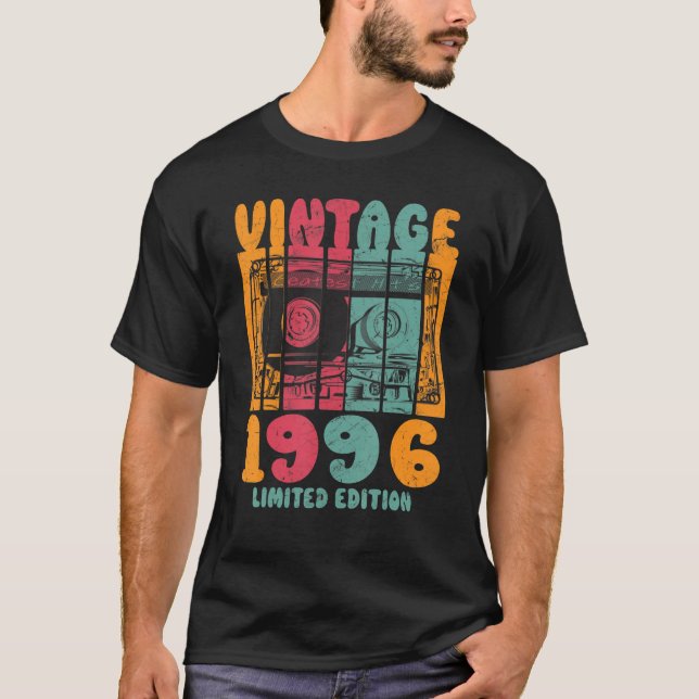 Vintage Greatest Hits 1996 Retro Birthday T-Shirt (Front)