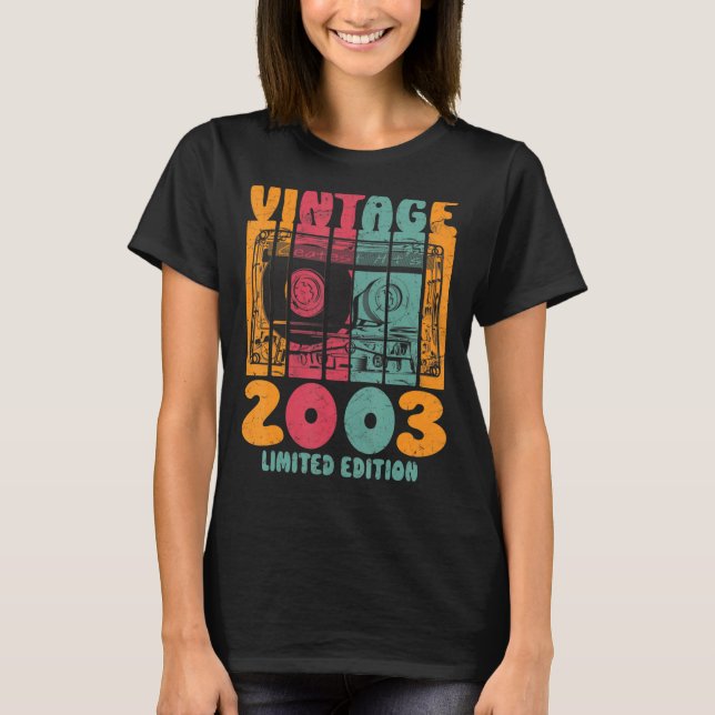 Vintage Greatest Hits 2003 Retro Birthday T-Shirt (Front)