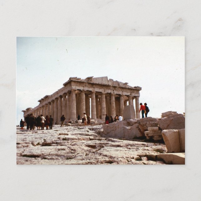 Vintage Greece, Athens, Acropolis Postcard (Front)