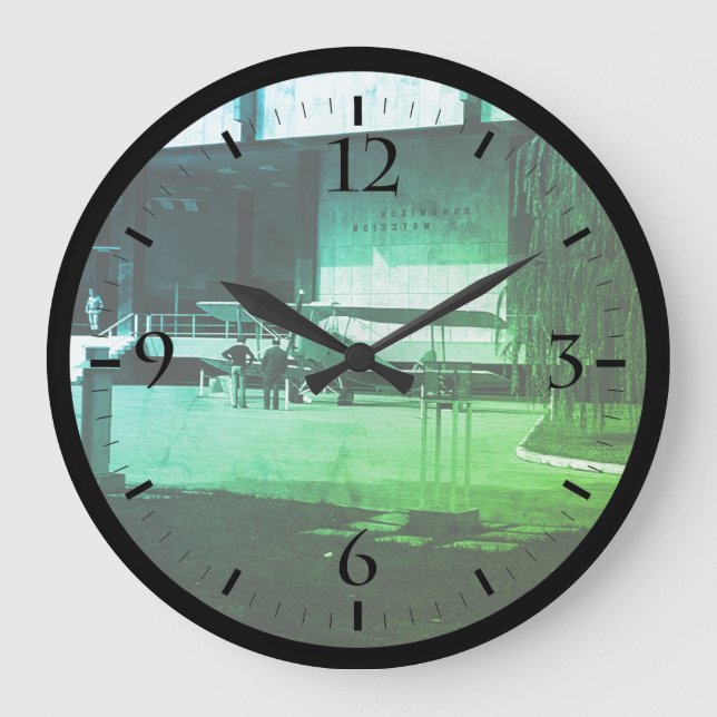 Vintage Greece Athens Army Museum Watch Large Clock (Front)