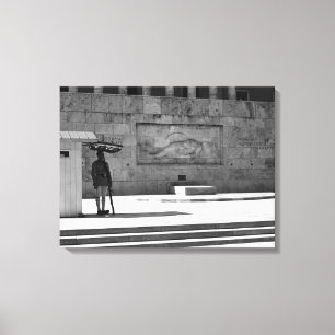 Vintage Greece Athens Tomb of the Unknown Soldier Canvas Print
