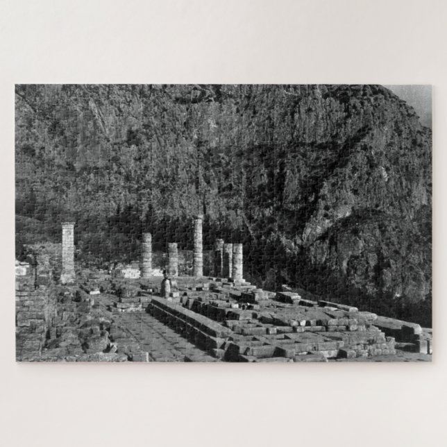 Vintage Greece Delphi Apollo Temple Jigsaw Puzzle (Horizontal)