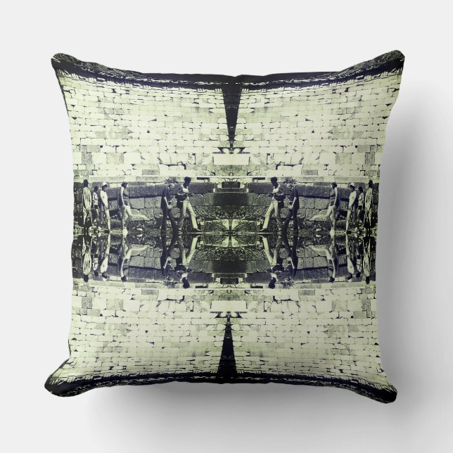 Vintage Greece Delphi Athenian Treasury Canvas Pri Cushion (Front)