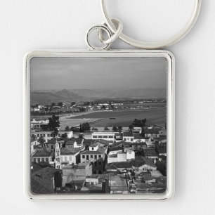 Vintage Greece Nafplion beach Key Ring