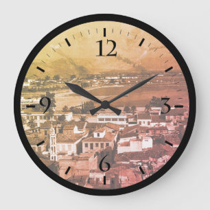 Vintage Greece Nafplion beach Watch Large Clock