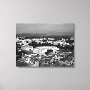 Vintage Greece Nafplion City Canvas Print