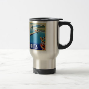 Vintage Greece Travel - Island of Corfu Travel Mug