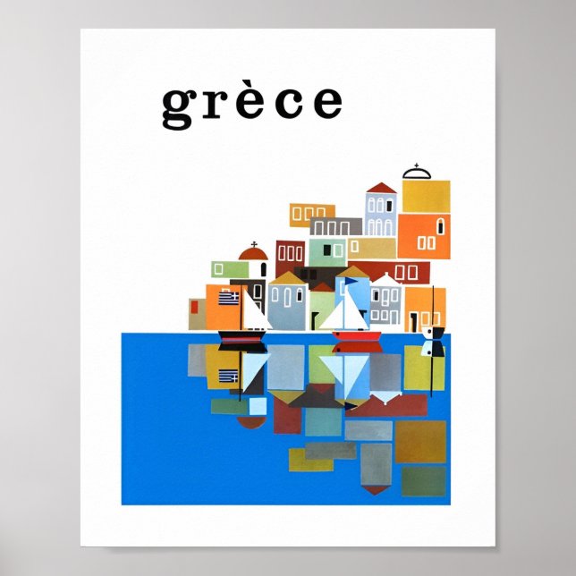 Vintage Greece Travel Picture Posters (Front)