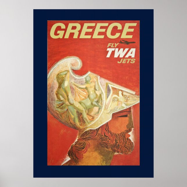 Vintage Greece Travel Poster (Front)