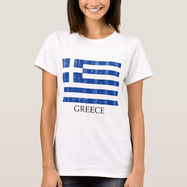Vintage Greek Flag T-Shirt (Front)