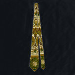 Vintage Green and Gold Floral Pattern Tie<br><div class="desc">Vintage Green and Gold Floral Pattern</div>