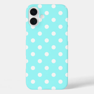 Vintage Green And Lovely Polka Dots iPhone 16 Plus Case