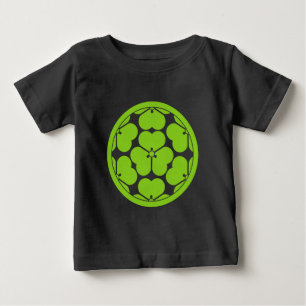 Vintage Green Chosokabe Japan Mon Oriental Art Baby T-Shirt