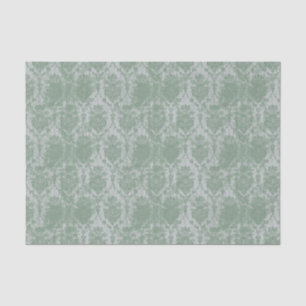 Vintage Green Damask Tissue Paper