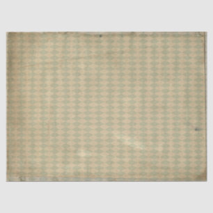 Vintage Green Diamond Pattern Decoupage Tissue Paper
