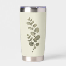Vintage Green Eucalyptus Branch