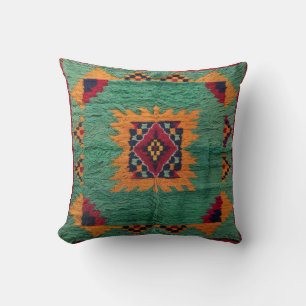 Vintage Green Kilim Rug Pillows: A Piece of Histor Cushion