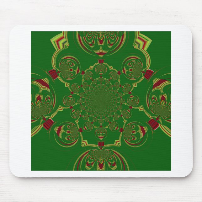 Vintage Green Mouse Mat (Front)