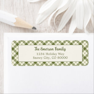 Vintage Green Plaid Christmas