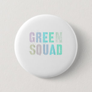Vintage Green Squad War Game Winners Wear Team Col 6 Cm Round Badge