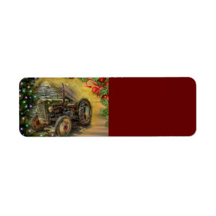 Vintage Green Tractor Christmas