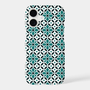 Vintage Green White Barcelona Star Tile Geometric