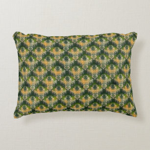 Vintage Green white floral pattern St Patrick retr Decorative Cushion