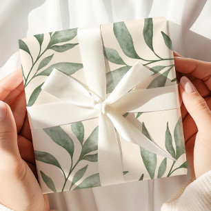 Vintage Greenery Botanical  Wrapping Paper