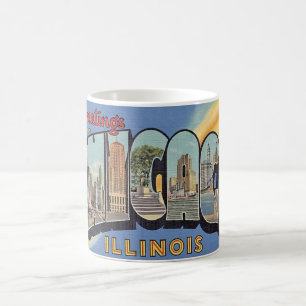 Vintage Greeting from Chicago  Coffee Mug