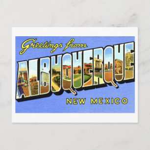 Vintage Greetings from Albuquerque, New Mexico Postcard