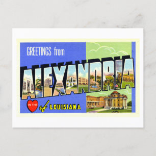 Vintage Greetings from Alexandria, Louisiana, Postcard