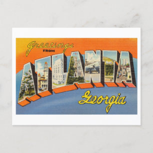 Vintage Greetings from Atlanta, Georgia Postcard