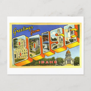 Vintage Greetings from Boise, Idaho Postcard