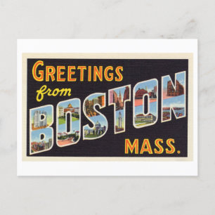 Vintage Greetings from Boston, Massachusetts Postcard