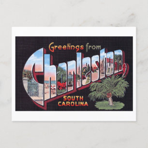 Vintage Greetings from Charleston, South Carolina Postcard