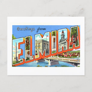 Vintage Greetings from Elmira, New York, Postcard