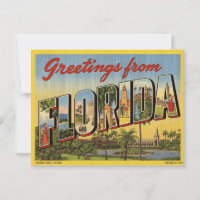 Vintage "Greetings from Florida"