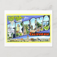 Vintage Greetings from Fresno, California,