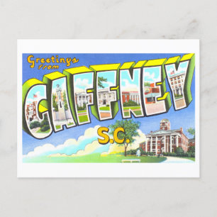 Vintage Greetings from Gaffney, South Carolina, Postcard