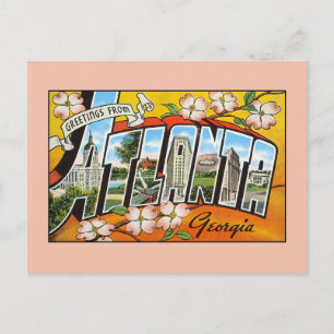 Vintage greetings from Georgia Atlanta Postcard