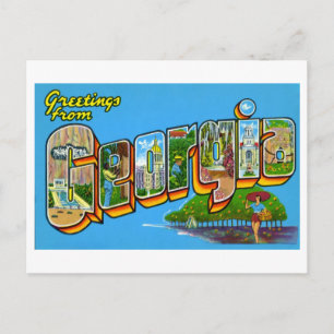 Vintage Greetings from Georgia Postcard