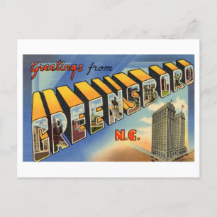 Vintage Greetings from Greensboro, North Carolina Postcard