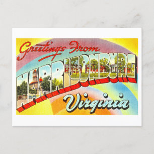 Vintage Greetings from Harrisonburg, Virginia Postcard